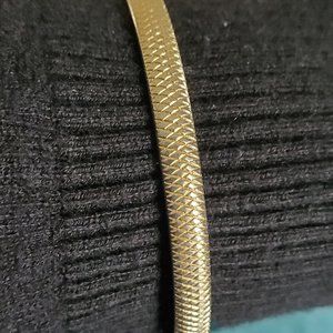 Vintage Monet textured gold tone bangle bracelet